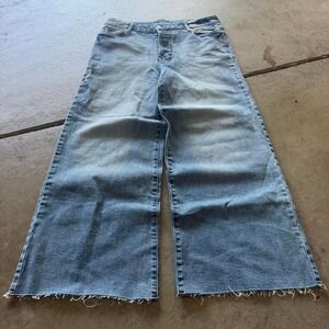 31" Waist Blue Faded Baggy Wide Leg Skater Jeans Y2K Grunge 2000s Vintage